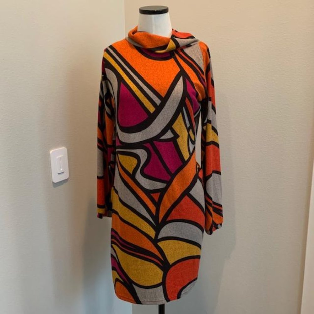 Mod retro multicolored dress